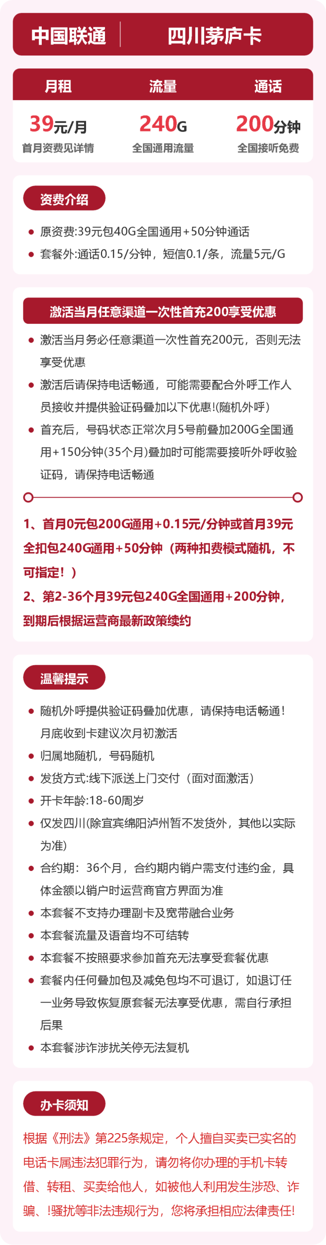 56389-联通四川茅庐卡详情图